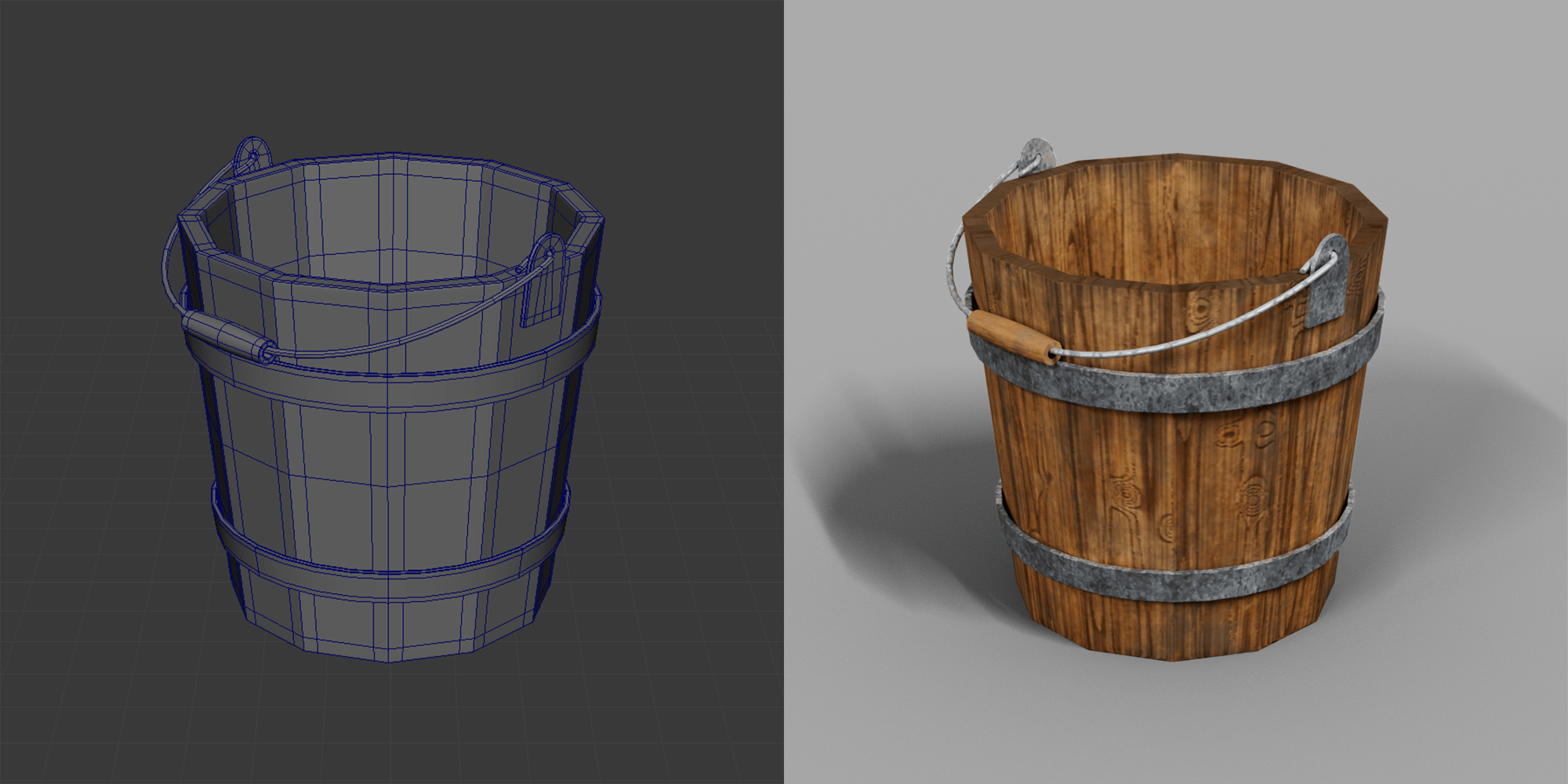 bucket model and render