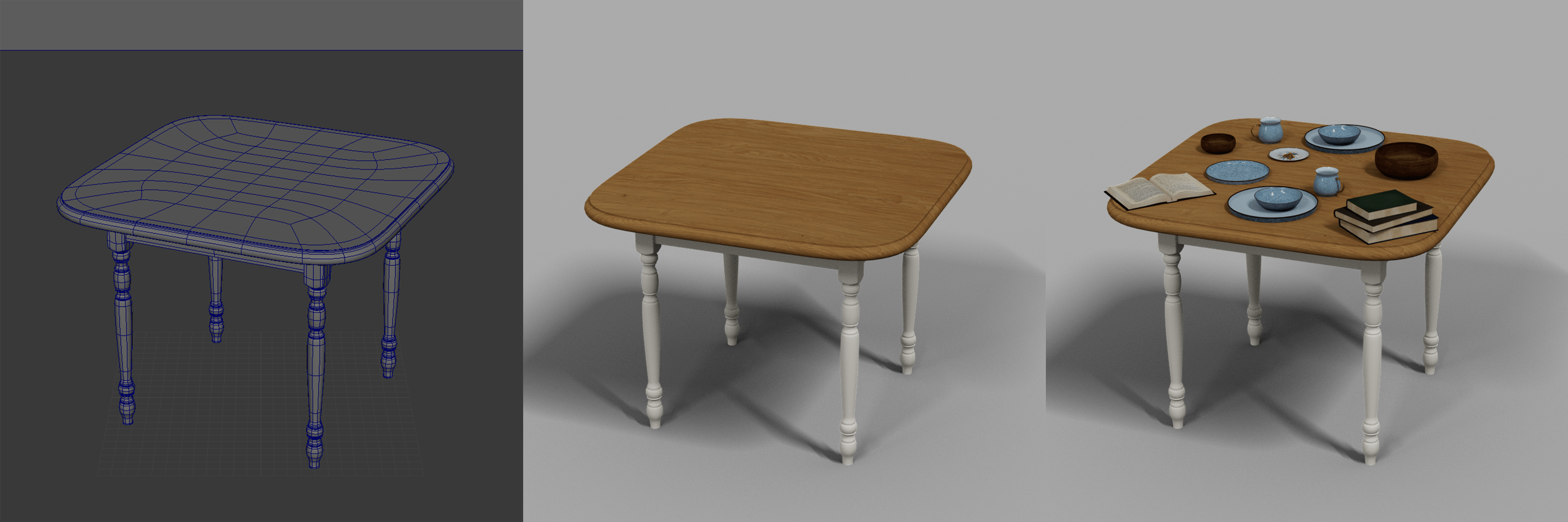 table model and render