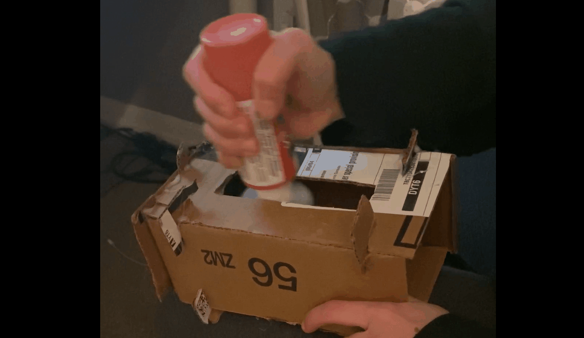 gif of a controller prototype in action